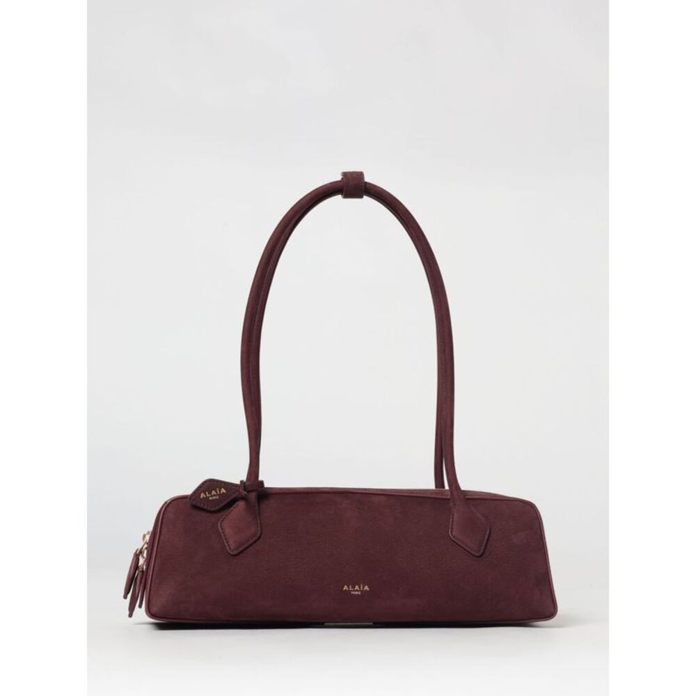 Alaia Shoulder Bag Woman Burgundy